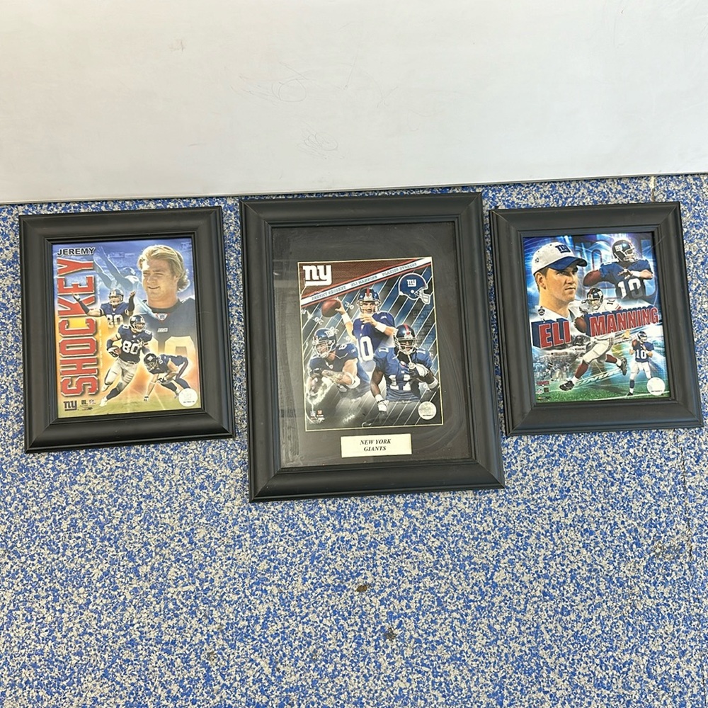 3 New York Giants vintage photos